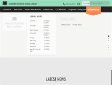 Tablet Screenshot of mundarelibrary.ab.ca